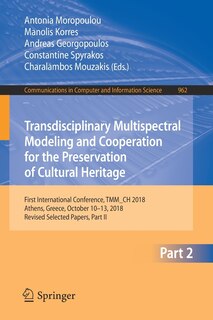 Couverture_Transdisciplinary Multispectral Modeling and Cooperation for the Preservation of Cultural Heritage