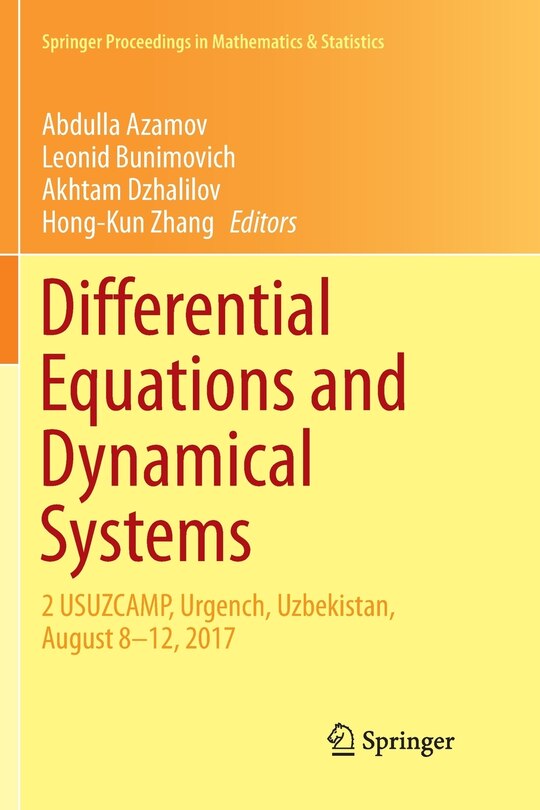Couverture_Differential Equations And Dynamical Systems