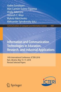 Front cover_Information And Communication Technologies In Education, Research, And Industrial Applications