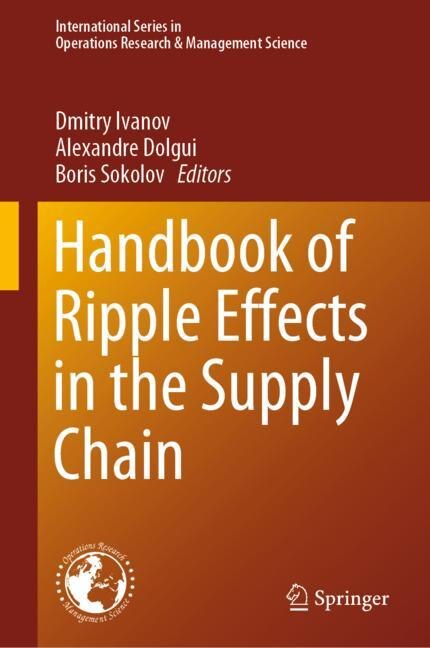 Front cover_Handbook Of Ripple Effects In The Supply Chain