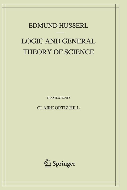 Front cover_Logic And General Theory Of Science