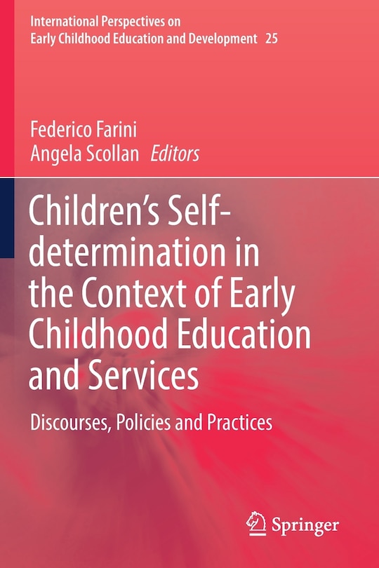 Couverture_Children's Self-determination In The Context Of Early Childhood Education And Services