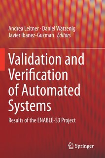 Front cover_Validation And Verification Of Automated Systems