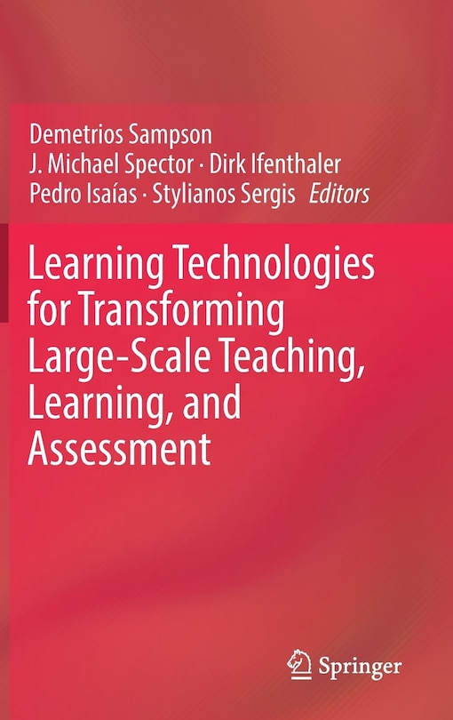 Couverture_Learning Technologies For Transforming Large-scale Teaching, Learning, And Assessment