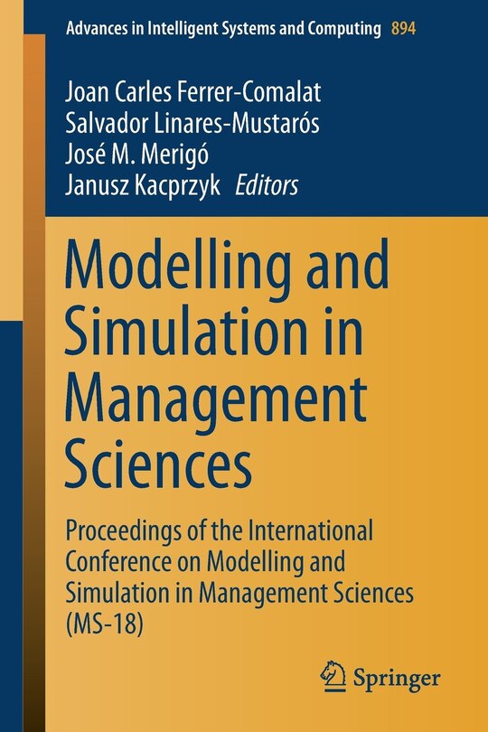 Front cover_Modelling and Simulation in Management Sciences