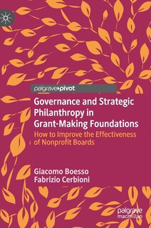 Couverture_Governance and Strategic Philanthropy in Grant-Making Foundations