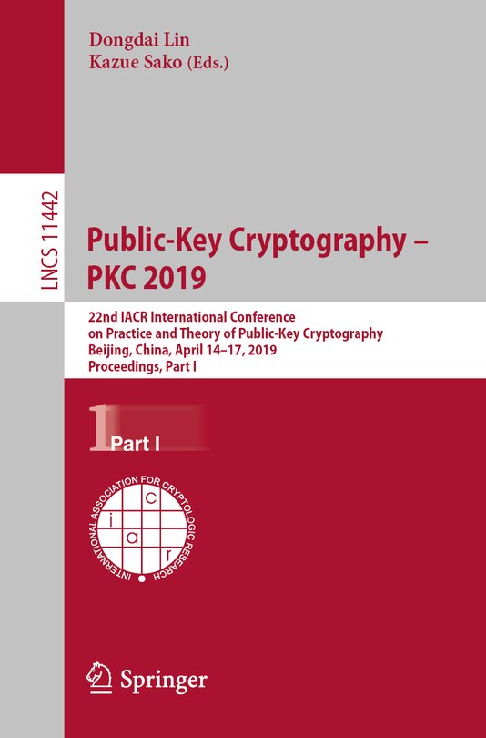 Couverture_Public-Key Cryptography - PKC 2019