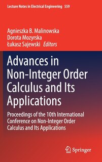 Front cover_Advances In Non-integer Order Calculus And Its Applications