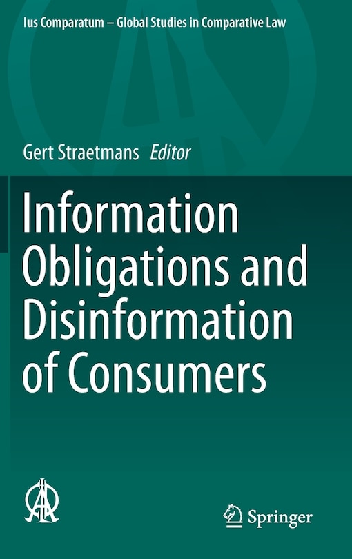 Front cover_Information Obligations And Disinformation Of Consumers