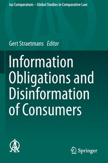 Couverture_Information Obligations And Disinformation Of Consumers