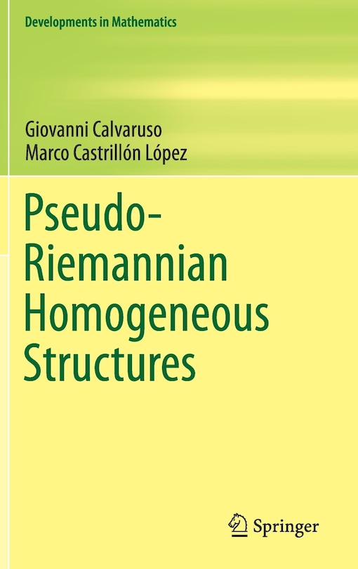 Couverture_Pseudo-riemannian Homogeneous Structures