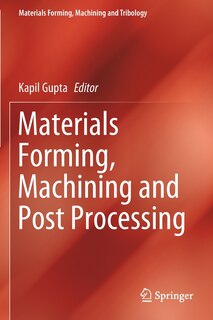Front cover_Materials Forming, Machining And Post Processing