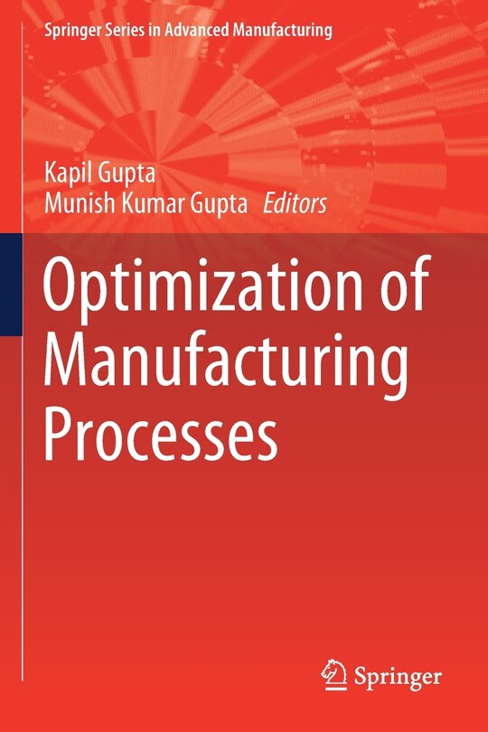 Couverture_Optimization Of Manufacturing Processes