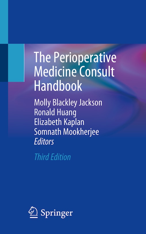 Front cover_The Perioperative Medicine Consult Handbook