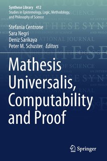 Couverture_Mathesis Universalis, Computability And Proof
