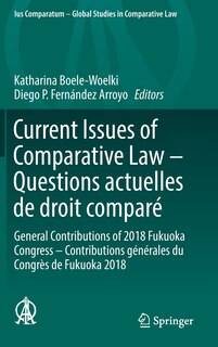 Couverture_Current Issues Of Comparative Law - Questions Actuelles De Droit Compare