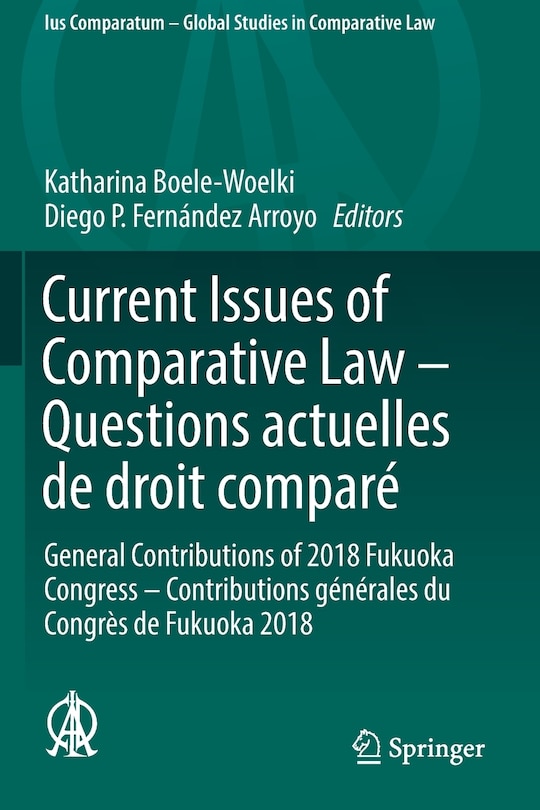 Front cover_Current Issues Of Comparative Law - Questions Actuelles De Droit Compare