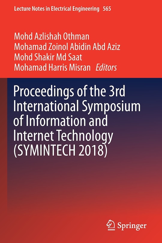 Couverture_Proceedings Of The 3rd International Symposium Of Information And Internet Technology (symintech 2018)