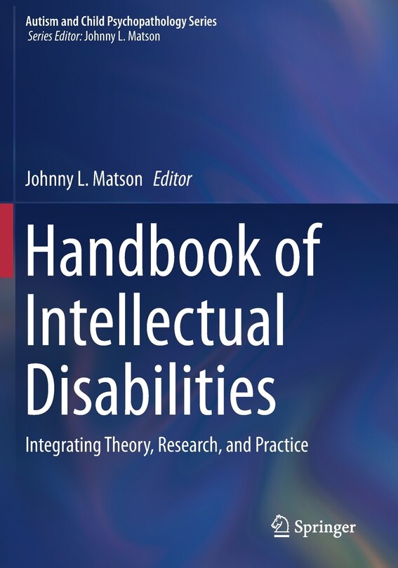 Front cover_Handbook Of Intellectual Disabilities
