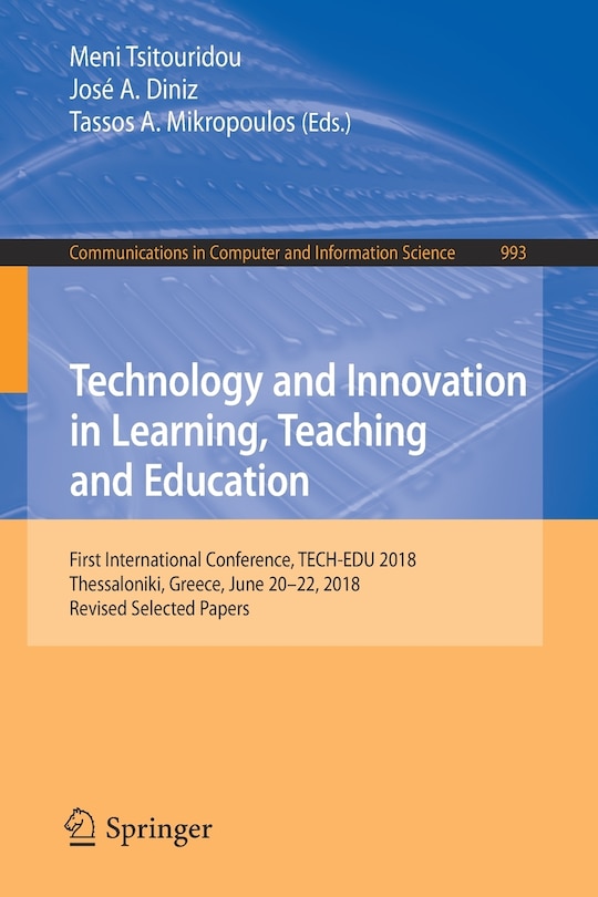 Couverture_Technology and Innovation in Learning, Teaching and Education