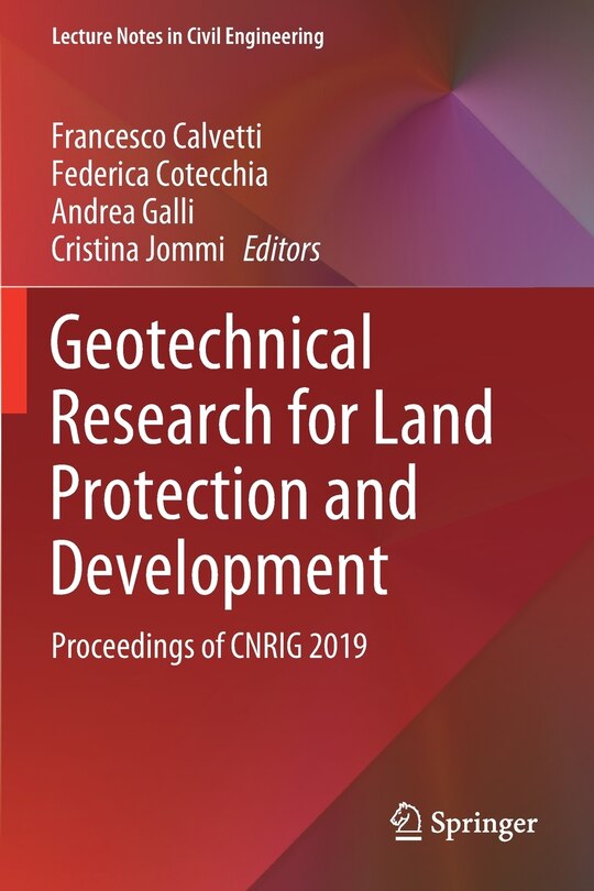 Couverture_Geotechnical Research For Land Protection And Development