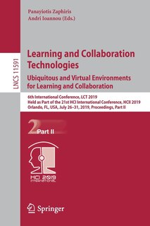 Couverture_Learning and Collaboration Technologies. Ubiquitous and Virtual Environments for Learning and Collaboration
