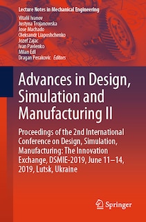 Front cover_Advances in Design, Simulation and Manufacturing II