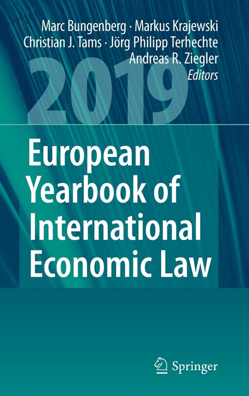 Couverture_European Yearbook Of International Economic Law 2019