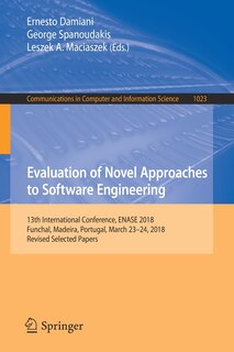 Front cover_Evaluation of Novel Approaches to Software Engineering