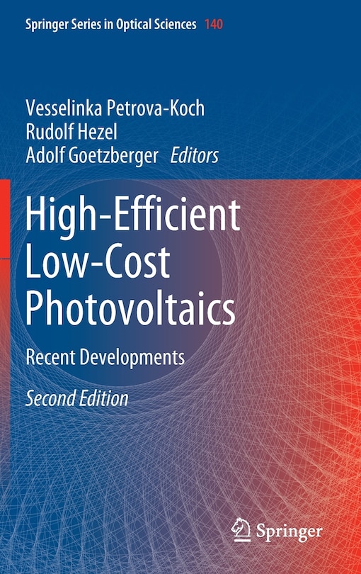 Couverture_High-efficient Low-cost Photovoltaics