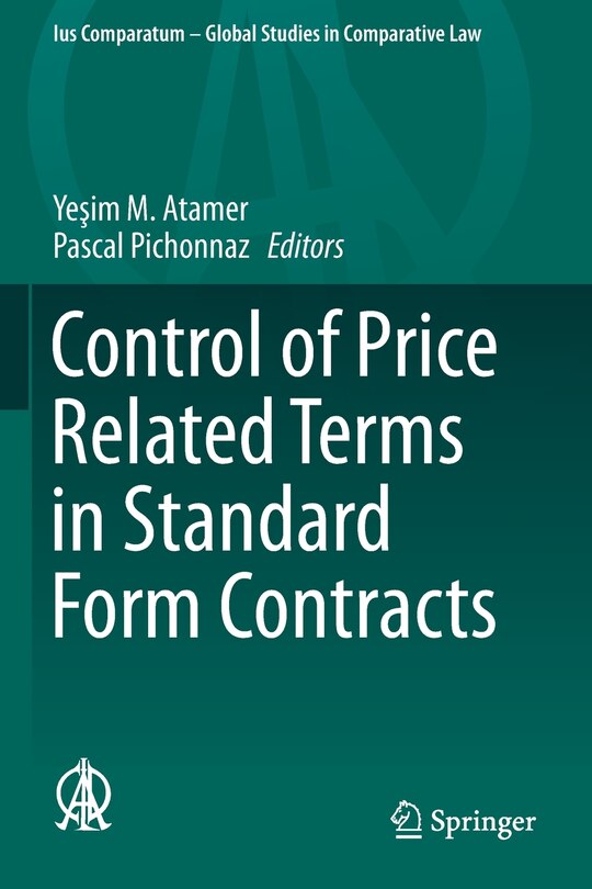 Couverture_Control Of Price Related Terms In Standard Form Contracts