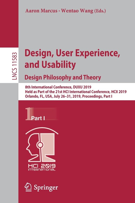 Couverture_Design, User Experience, and Usability. Design Philosophy and Theory
