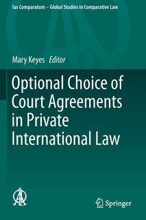 Front cover_Optional Choice Of Court Agreements In Private International Law