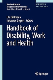 Front cover_Handbook Of Disability, Work And Health