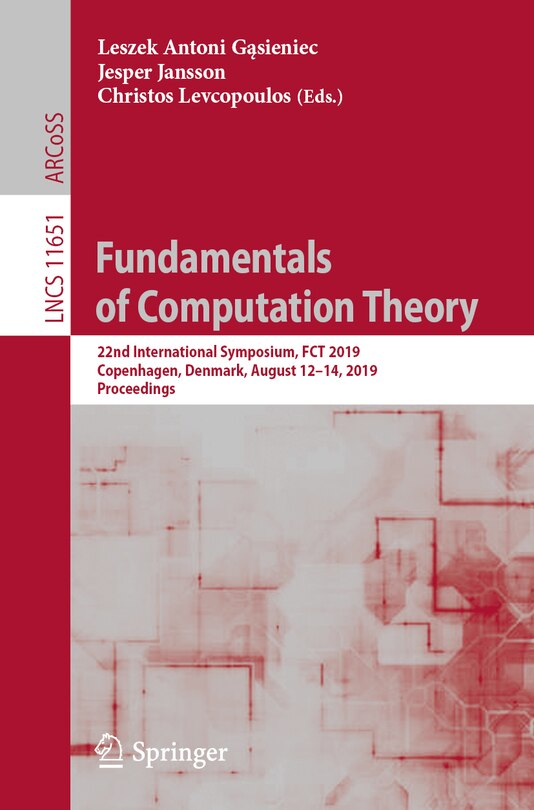 Couverture_Fundamentals Of Computation Theory