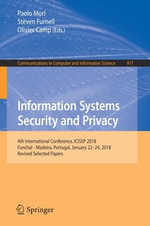 Front cover_Information Systems Security and Privacy