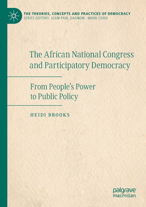 Front cover_The African National Congress And Participatory Democracy