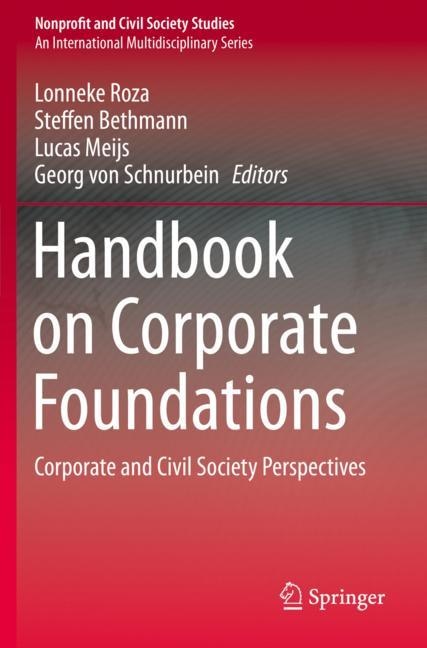 Front cover_Handbook On Corporate Foundations