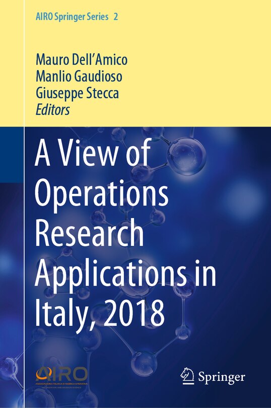 Couverture_A View Of Operations Research Applications In Italy, 2018