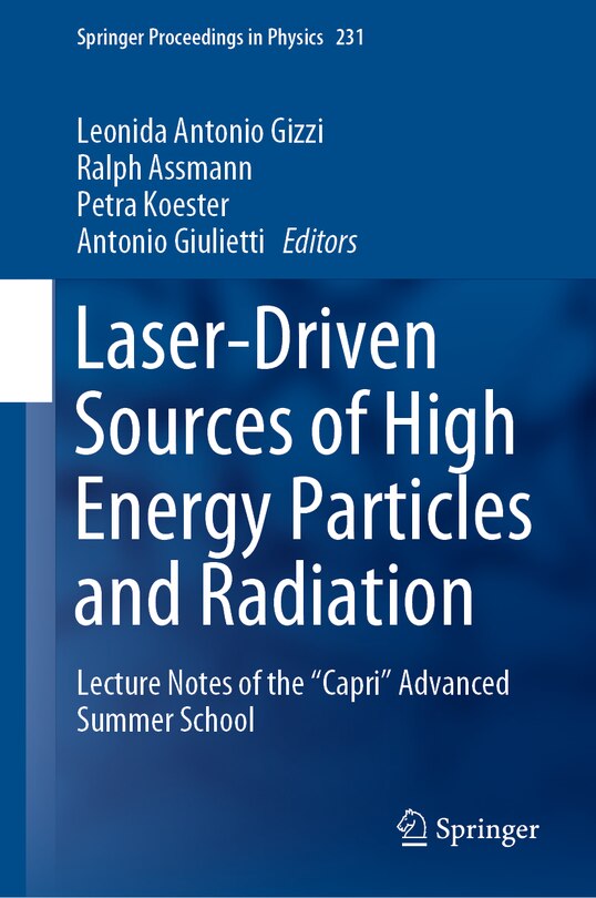 Couverture_Laser-Driven Sources of High Energy Particles and Radiation