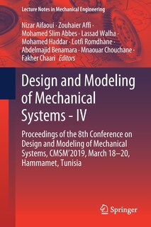 Couverture_Design and Modeling of Mechanical Systems - IV