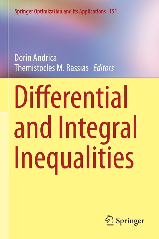 Front cover_Differential And Integral Inequalities