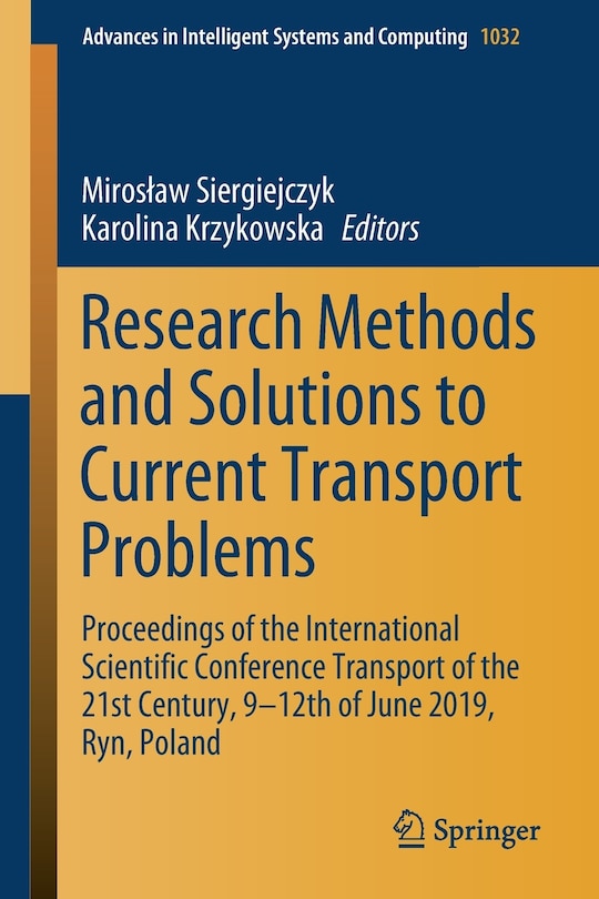Front cover_Research Methods and Solutions to Current Transport Problems