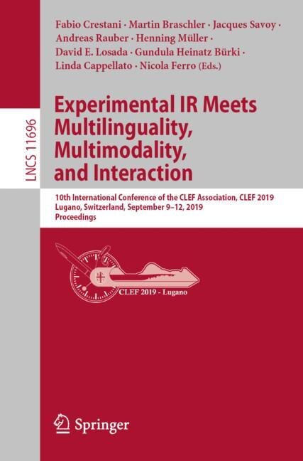 Front cover_Experimental IR Meets Multilinguality, Multimodality, and Interaction