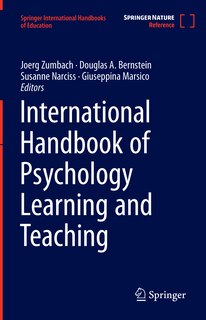 Couverture_International Handbook Of Psychology Learning And Teaching
