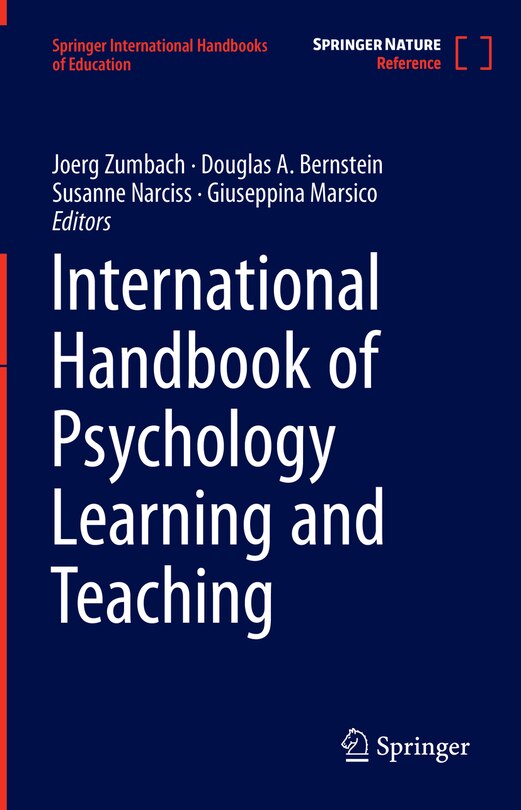 Couverture_International Handbook Of Psychology Learning And Teaching