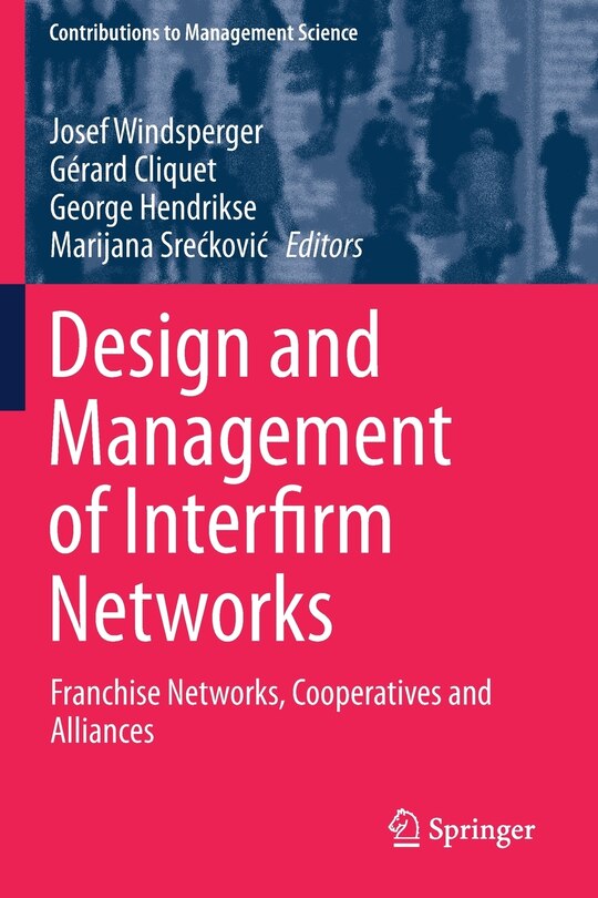 Couverture_Design And Management Of Interfirm Networks