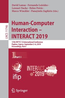 Front cover_Human-computer Interaction - Interact 2019