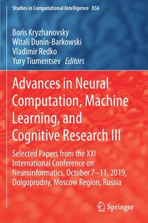 Front cover_Advances in Neural Computation, Machine Learning, and Cognitive Research III