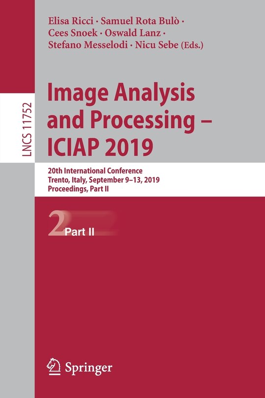 Front cover_Image Analysis And Processing - Iciap 2019